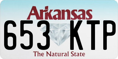 AR license plate 653KTP