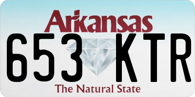 AR license plate 653KTR