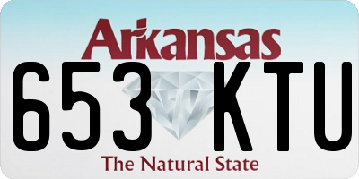 AR license plate 653KTU