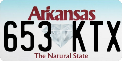 AR license plate 653KTX