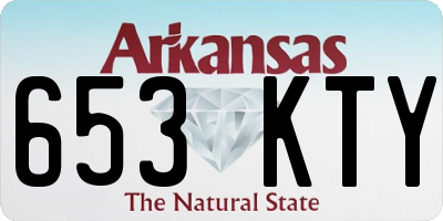 AR license plate 653KTY