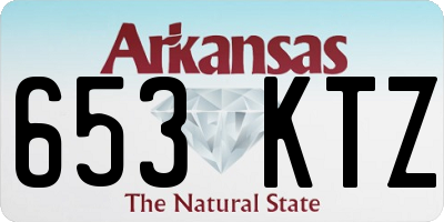 AR license plate 653KTZ