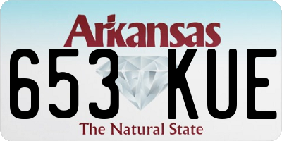 AR license plate 653KUE