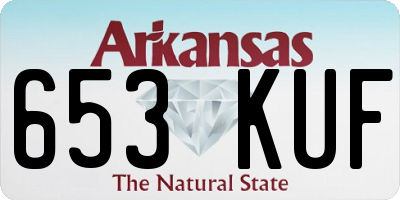 AR license plate 653KUF