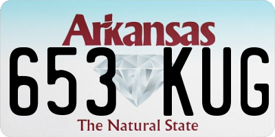 AR license plate 653KUG