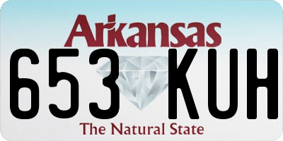 AR license plate 653KUH