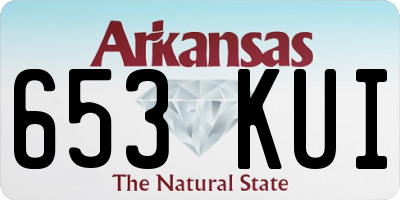 AR license plate 653KUI