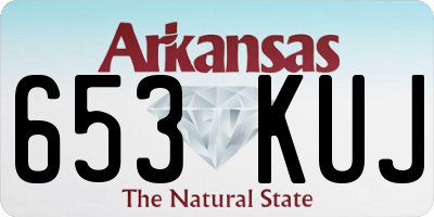 AR license plate 653KUJ