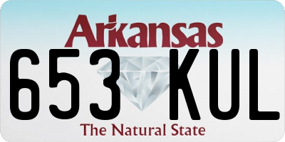 AR license plate 653KUL