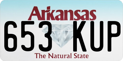 AR license plate 653KUP