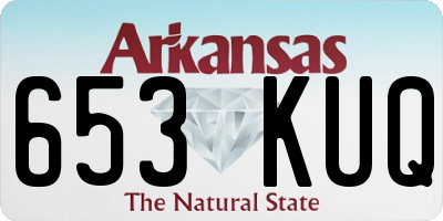 AR license plate 653KUQ