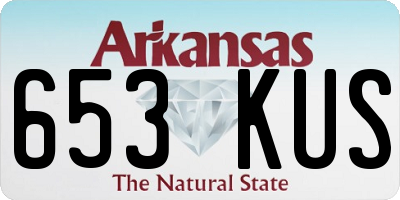 AR license plate 653KUS