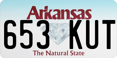 AR license plate 653KUT