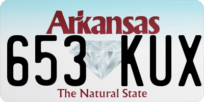 AR license plate 653KUX