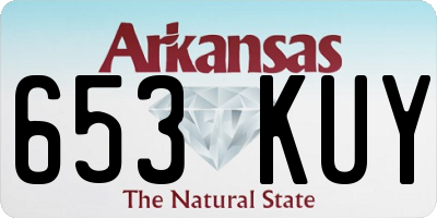 AR license plate 653KUY