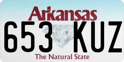 AR license plate 653KUZ