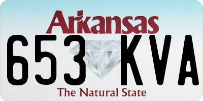 AR license plate 653KVA