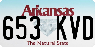 AR license plate 653KVD