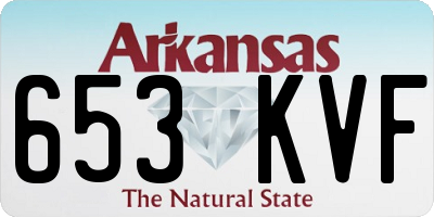 AR license plate 653KVF