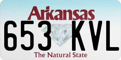 AR license plate 653KVL