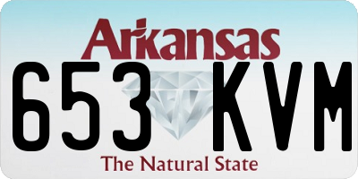 AR license plate 653KVM