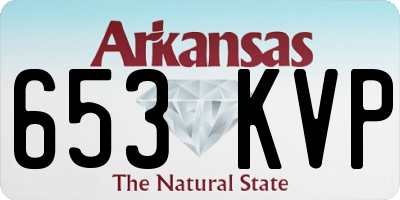 AR license plate 653KVP