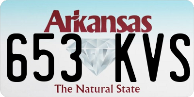 AR license plate 653KVS
