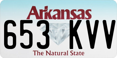 AR license plate 653KVV