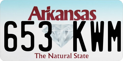 AR license plate 653KWM