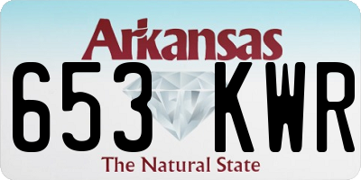 AR license plate 653KWR