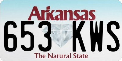 AR license plate 653KWS