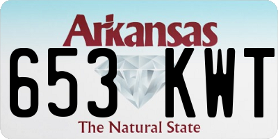 AR license plate 653KWT
