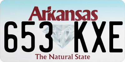 AR license plate 653KXE