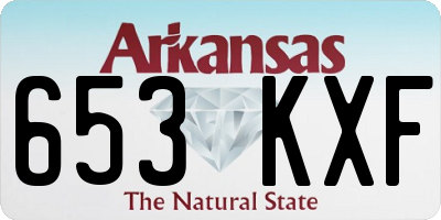 AR license plate 653KXF