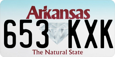 AR license plate 653KXK
