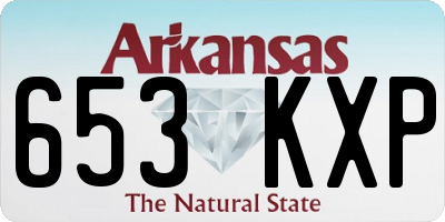 AR license plate 653KXP