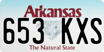 AR license plate 653KXS