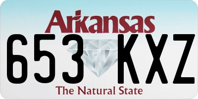 AR license plate 653KXZ