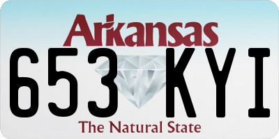 AR license plate 653KYI