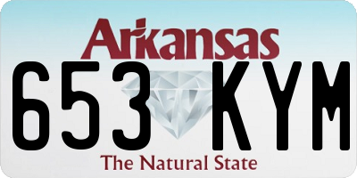 AR license plate 653KYM
