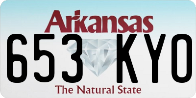 AR license plate 653KYO