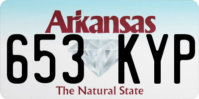 AR license plate 653KYP
