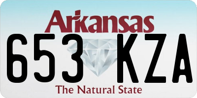 AR license plate 653KZA