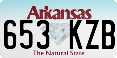 AR license plate 653KZB