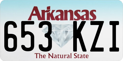 AR license plate 653KZI