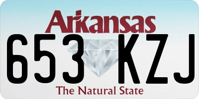 AR license plate 653KZJ