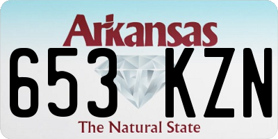 AR license plate 653KZN