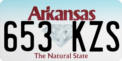 AR license plate 653KZS