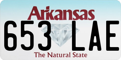 AR license plate 653LAE