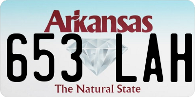 AR license plate 653LAH